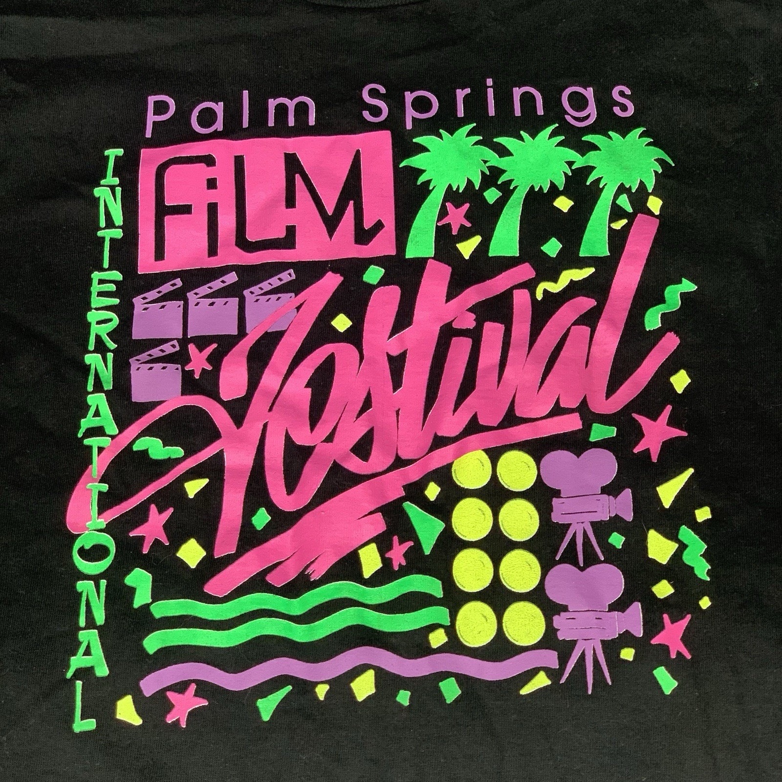 Vintage Palm Springs International Film Festival Single Stitch TShirt Usa Dd
